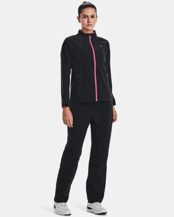 Pantalon imperméable UA Golf pour femme, Black, pdpMainDesktop image number 2